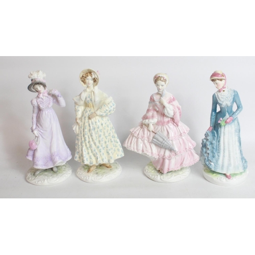 142 - Four Royal Worcester The Victoria & Albert Museum - Walking Out Dresses Of The C19th - 1818: The Reg... 