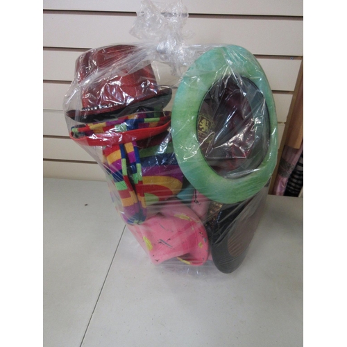 38 - Large quantity of colourful bowler and top hats