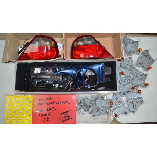 562 - Collection of Jaguar X300 spare parts including rear light clusters (good condition but some scratch... 