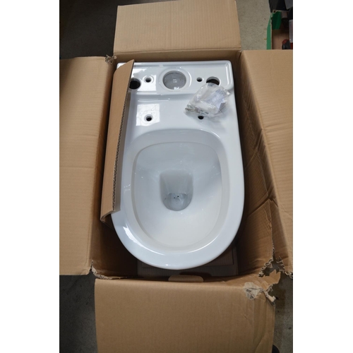 540 - Victoria Plum new unused and complete Fairbanks comfort toilet with cistern, seat and bowl