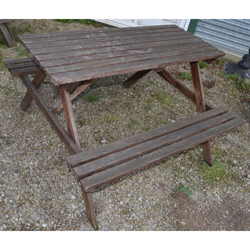 71 - Wooden pub style garden table