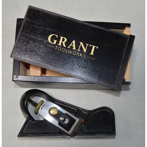 570 - Grant Toolworks rebate/edging plane with original box and a large Stanley No6 cast steel plane (2)