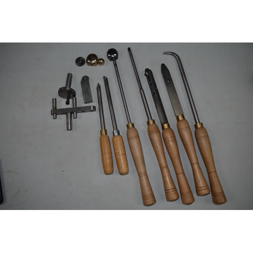 584 - Collection of heavy duty sheet metal spinning tools, no makers marks