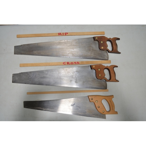 586 - Collection of handsaws incl. Spear & Jackson, Geo Harding & Sons, E.T Roberts & Lee, Luna and Axcali... 