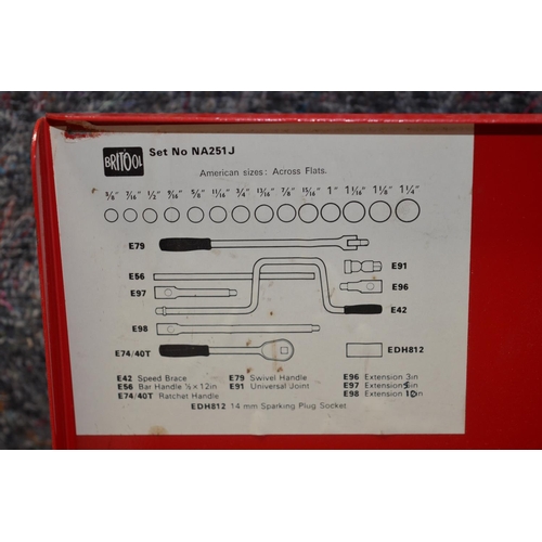 596 - Britool imperial socket Set No NA251J