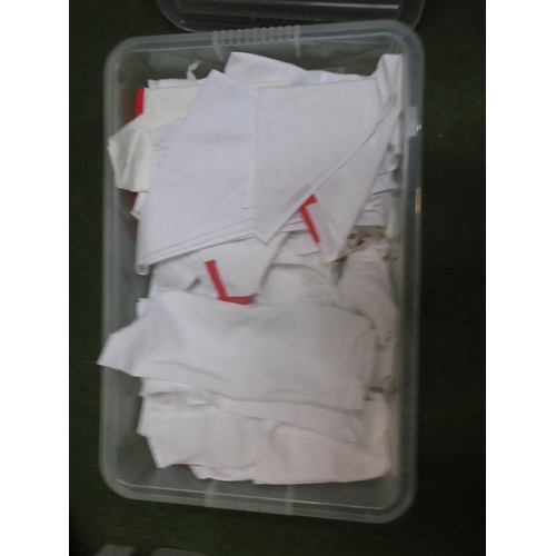 297 - Collection of Red Cross & St. John's aprons and head coverings (approx. 25 in 1 box)