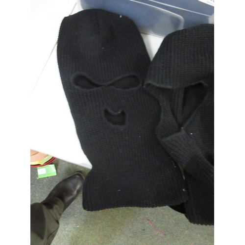 810 - Russian faux bear hats (4) and a collection of balaclavas (1 box)