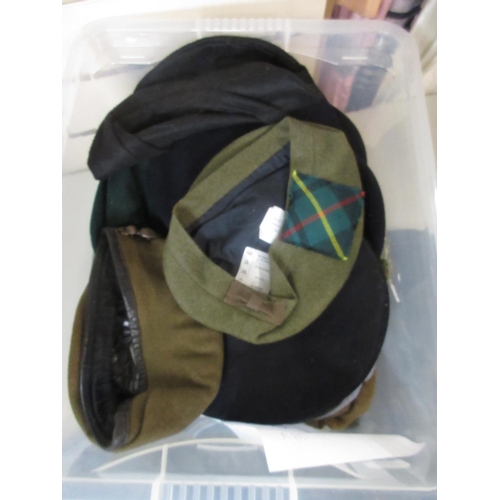 813 - Various nations berets and hats (1 box)