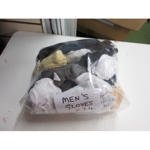 671 - Men's gloves (1 bag)