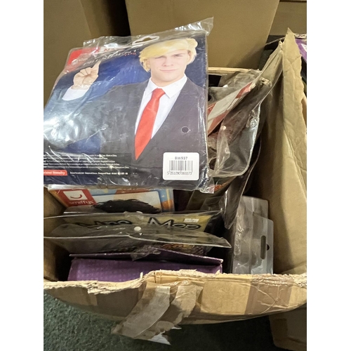 425 - Large quantity of various fancy dress wigs, as new in original packaging (2 boxes)