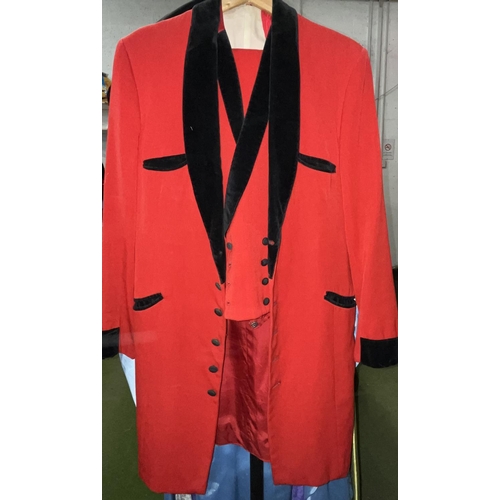 936 - Men's 1950s style jackets, various colours and designs, teddy boy, velvet, etc. (qty. on rail)