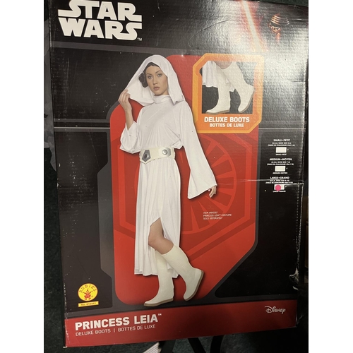 974 - Star Wars Princess Leia boots, boxed as new, and a pair of similar short boots (3)