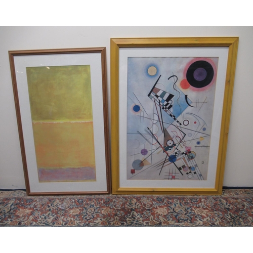 513 - Two modern Picasso and Milton Avery prints, and four similar modern prints, approx. 85cm x 55cm max ... 