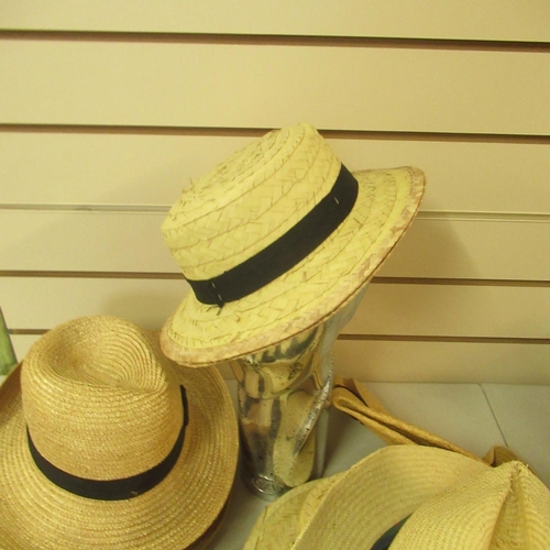 101 - Collection of straw sun hats