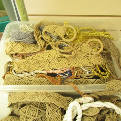 103 - Mixed collection of 50+ rope and some macrame belts (1 box)