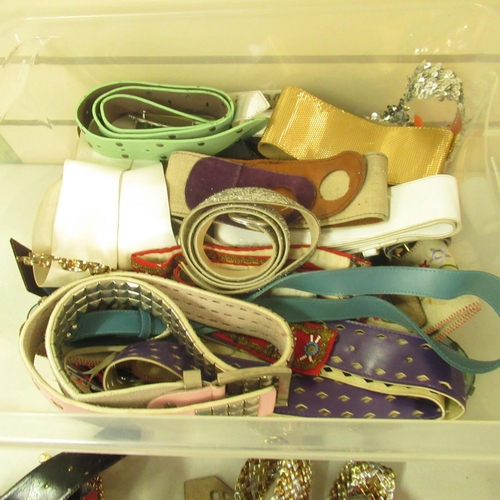 115 - Various coloured belts (1 box)