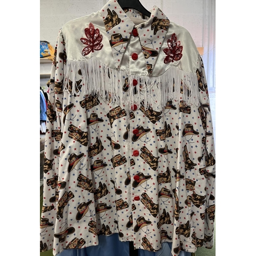 914 - Men's American Western style shirts, Confederate jackets, etc., approx. 20 garments