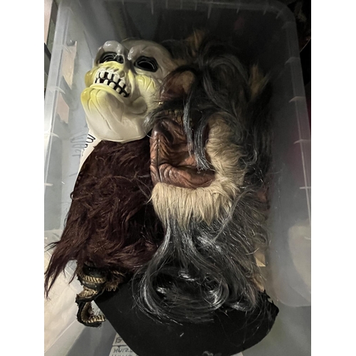 992 - Pirate masks, faux fur muffs and headdresses, other headdresses/headpieces, etc. (4 boxes)