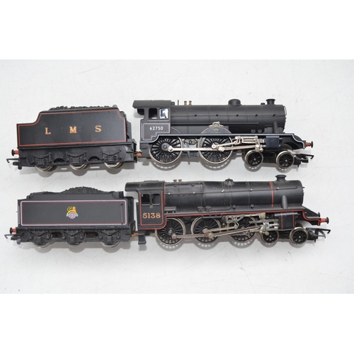 117 - Two  boxed Hornby OO gauge electric steam engine models to include R320 LMS Class 5 (good though dus... 