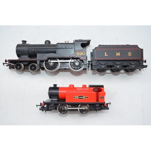 118 - Two boxed Hornby OO gauge electric steam engine models to include R450 LMS 4-4-0 Class 2P Fowler Loc... 