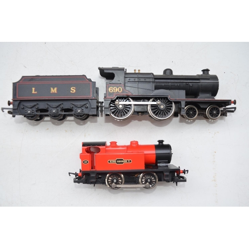 118 - Two boxed Hornby OO gauge electric steam engine models to include R450 LMS 4-4-0 Class 2P Fowler Loc... 