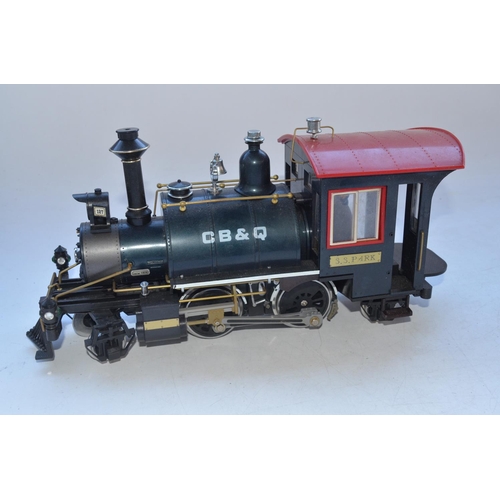 97 - Boxed R.E.A. G gauge Rodgers 2-4-2 Old Time electric locomotive and an Aristocraft Rodgers 2-4-2 wit... 