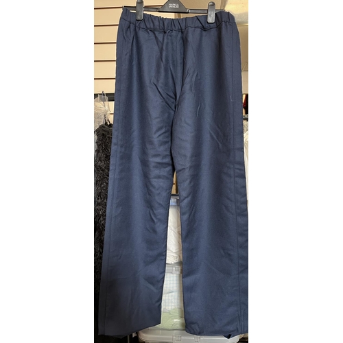 1170 - Approx. 19 pairs of men's miltary/police style navy lightweight trousers by Private White V.C. Manch... 