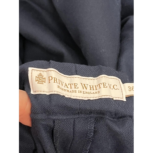 1170 - Approx. 19 pairs of men's miltary/police style navy lightweight trousers by Private White V.C. Manch... 