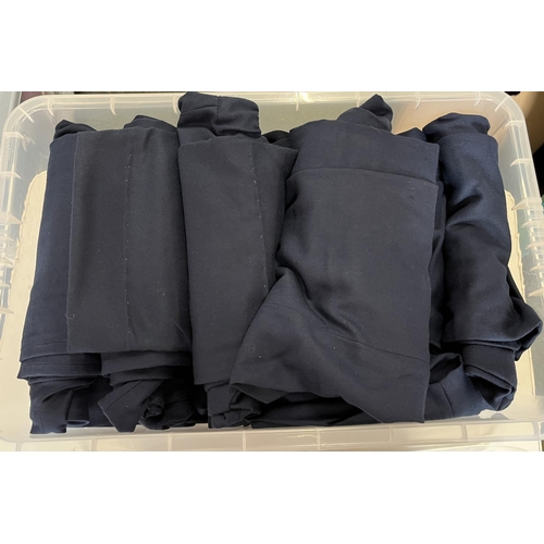 1170 - Approx. 19 pairs of men's miltary/police style navy lightweight trousers by Private White V.C. Manch... 