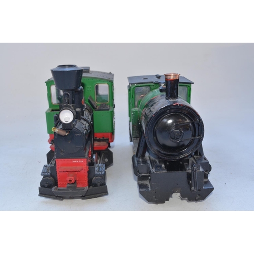 204 - Two LGB G gauge 0-4-0 electric train models, one repainted poorly, both A/F