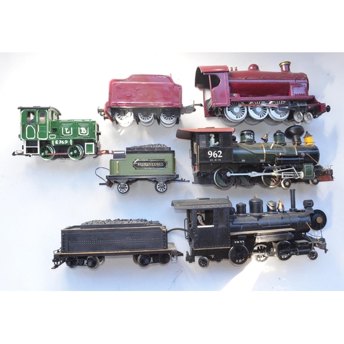 207 - Collection of G gauge electric train models from Bachmann, LGB and Lionel, all damaged/repainted. A/... 