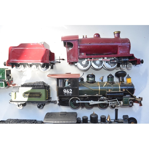 207 - Collection of G gauge electric train models from Bachmann, LGB and Lionel, all damaged/repainted. A/... 