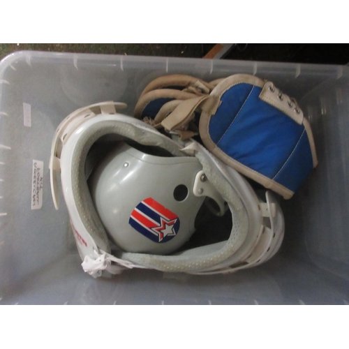 1133 - Box of American Football Kit