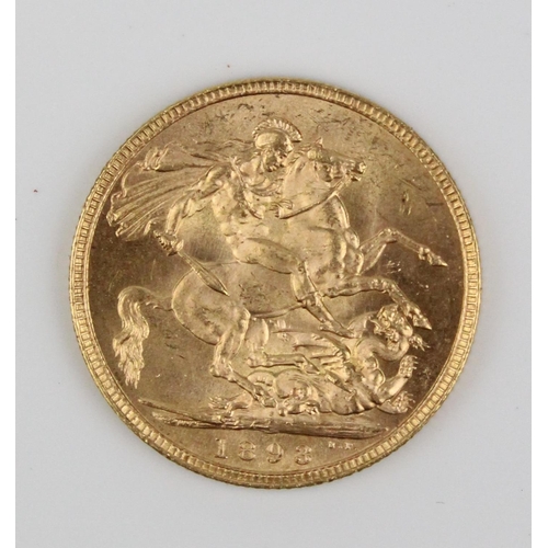 902 - Victorian 1893 gold sovereign