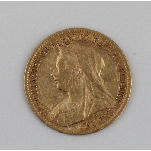 903 - Victorian 1900 gold half sovereign