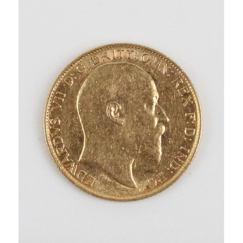 904 - Edward VII 1907 gold half sovereign