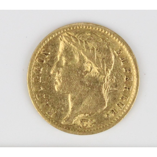 914 - France Napoleon I 1811 gold 20 Francs, 6.4g