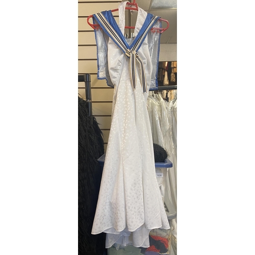 775 - Women's white tennis dresses and skirts, approx.15 total, and a quantity of sailor style dresses and... 