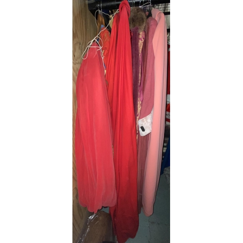 223 - Purple, coral and red capes (approx. 14)