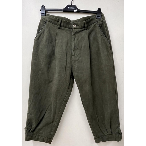 1374 - Lair of Le Chameau green cotton breeks, size 44 a Percussion Traditional shooting waistcoat, and a s... 