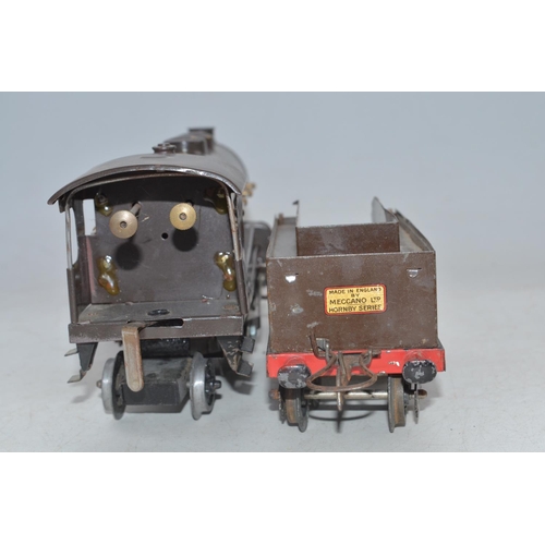 232 - Hornby O gauge clockwork No3C Nord 4-4-2  31801 with tender, no key