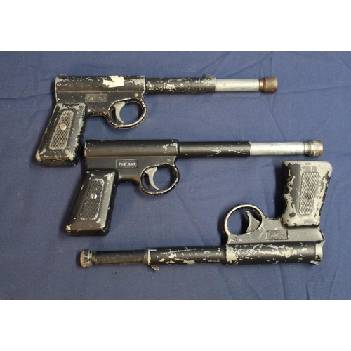 1335 - Three Gat air pistols, in working order