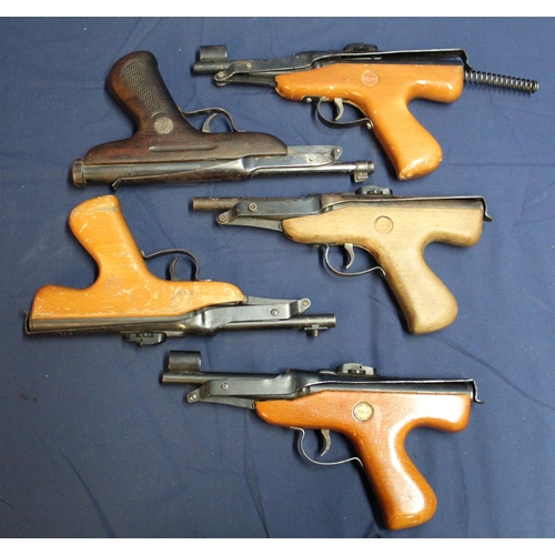 1337 - Collection of 5 over lever pistols including Diana Mark 4, Zenit and 3 other Diana's for spares or r... 