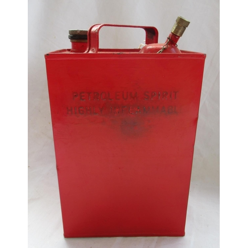 513 - Vintage red painted GPO fuel can, H30cm