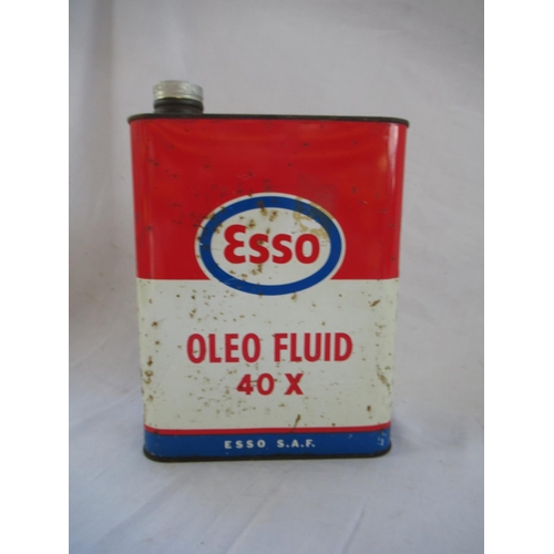 520 - Esso Oleo Fluid 40X 2 litre oil can