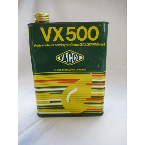 522 - Yacco VX500 2 litre oil can