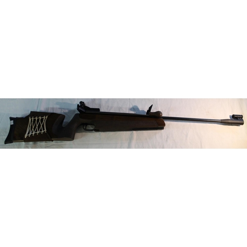 1346 - Walther LGR .177 side lever target air rifle with target sights and sound moderator, barrel L50cm