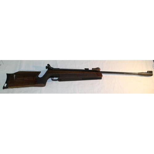 1347 - Walther LGR .177 side lever target air rifle with target sights and sound moderator, barrel L50cm