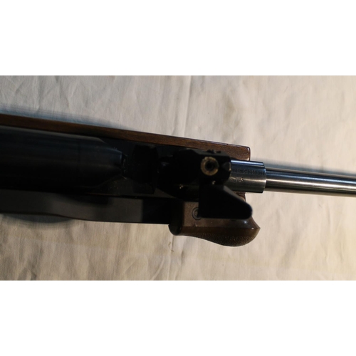 1347 - Walther LGR .177 side lever target air rifle with target sights and sound moderator, barrel L50cm