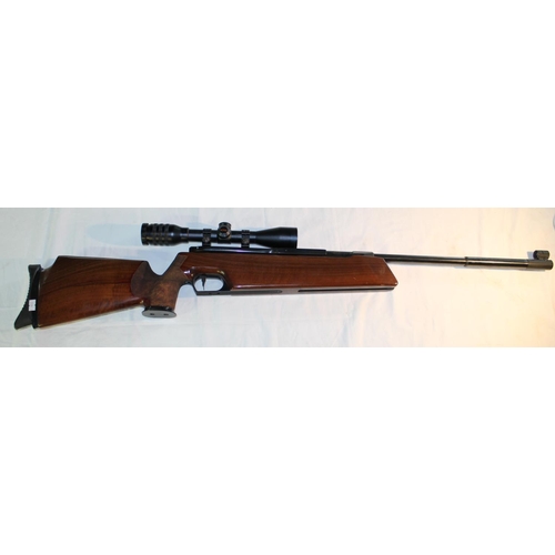 1348 - Feinwerkbau Oberndorf/N .177 cal target air rifle, side lever action, Kassnar 3x20 telescopic sight,... 